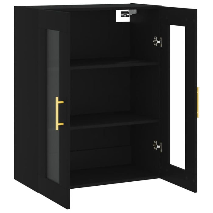 Dulap cu montaj pe perete, negru, 69,5x34x90 cm - WALTI WALTI