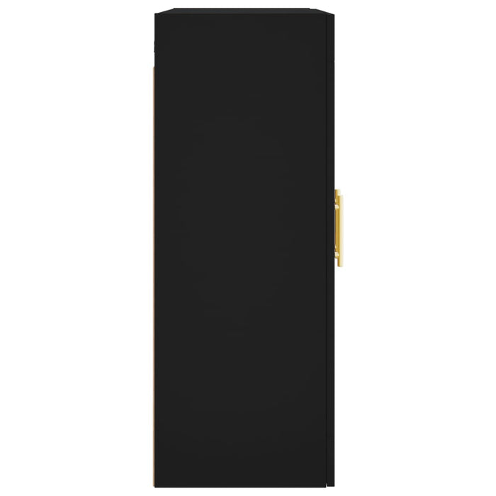 Dulap cu montaj pe perete, negru, 69,5x34x90 cm - WALTI WALTI