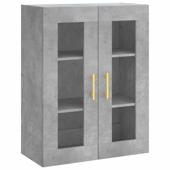 Dulap cu montaj pe perete, gri beton, 69,5x34x90 cm - WALTI WALTI