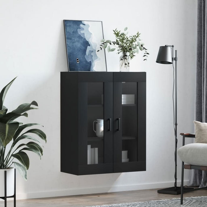 Dulap cu montaj pe perete, negru, 69,5x34x90 cm - WALTI WALTI