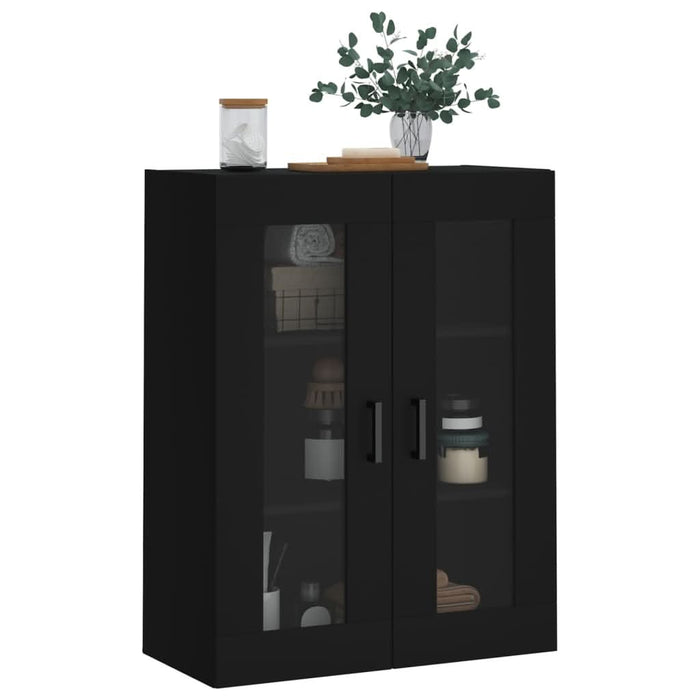 Dulap cu montaj pe perete, negru, 69,5x34x90 cm - WALTI WALTI