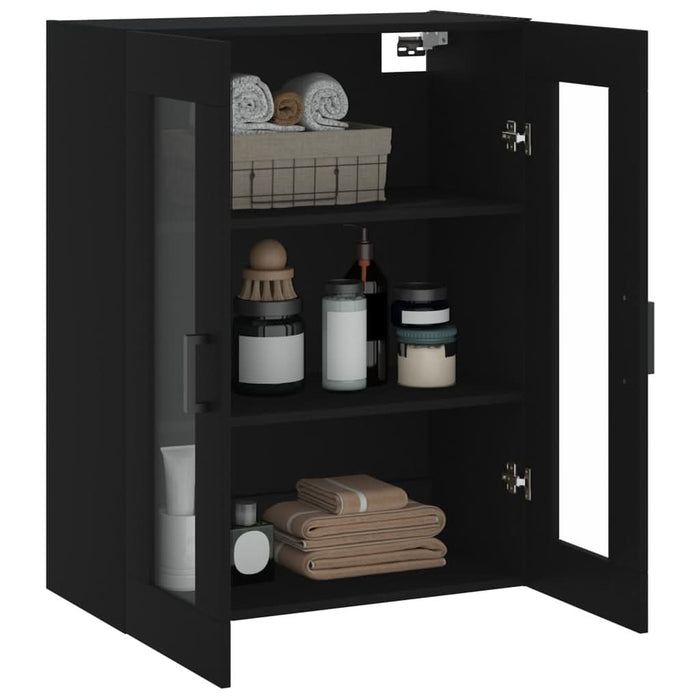 Dulap cu montaj pe perete, negru, 69,5x34x90 cm - WALTI WALTI