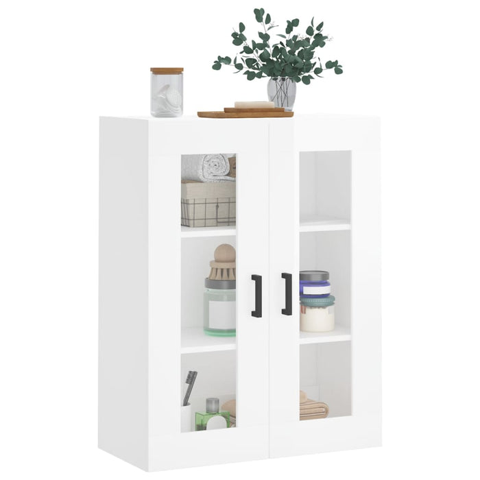 Dulap cu montaj pe perete, alb extralucios, 69,5x34x90 cm WALTI