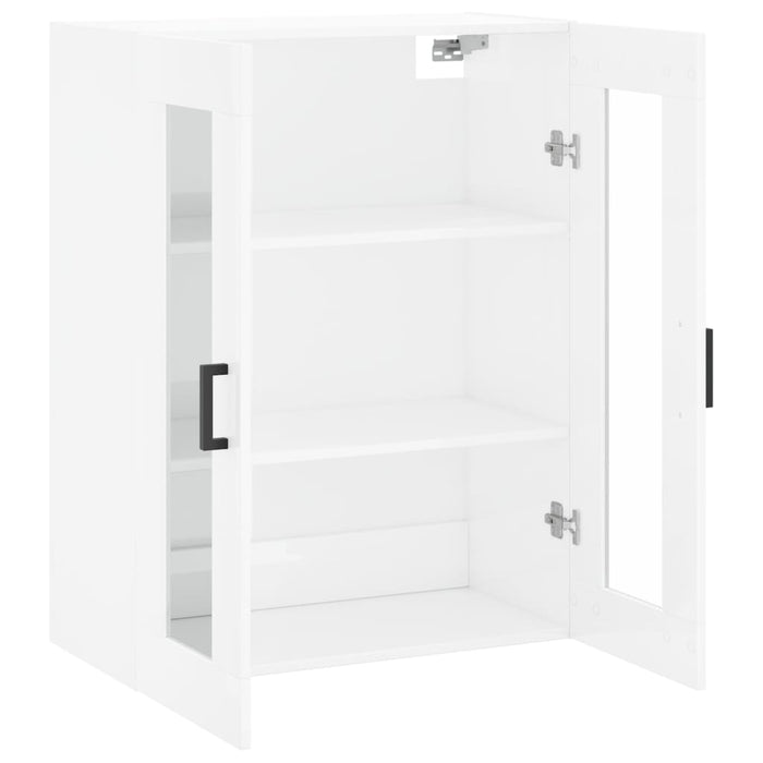 Dulap cu montaj pe perete, alb extralucios, 69,5x34x90 cm WALTI