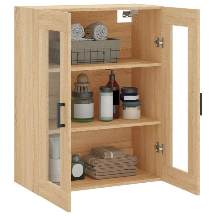 Dulap TV montat pe perete, stejar sonoma, 69,5x34x90 cm - WALTI WALTI