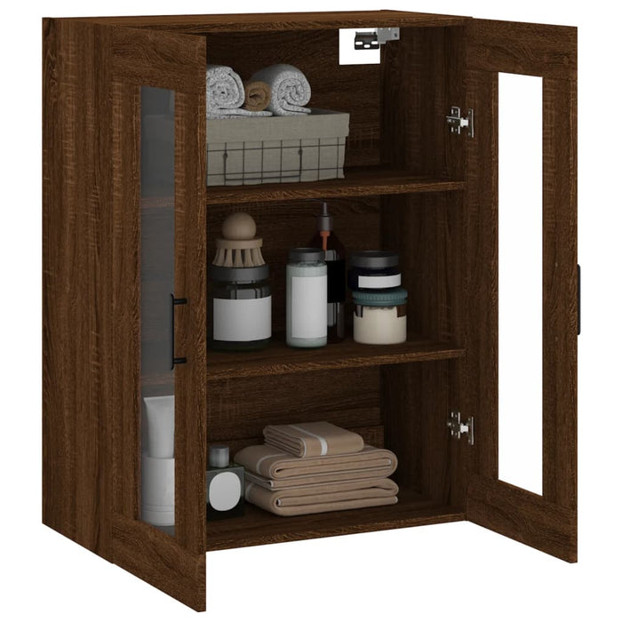 Dulap montat pe perete, stejar maro, 69,5x34x90 cm WALTI