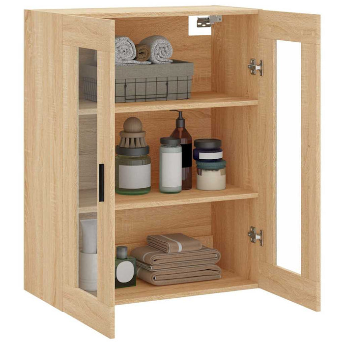 Dulap TV montat pe perete, stejar sonoma, 69,5x34x90 cm - WALTI WALTI