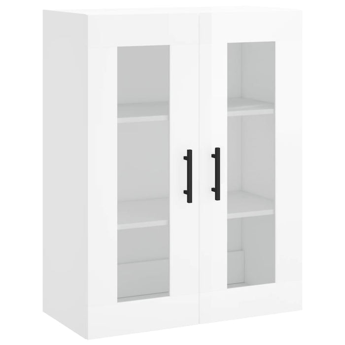 Dulap cu montaj pe perete, alb extralucios, 69,5x34x90 cm WALTI
