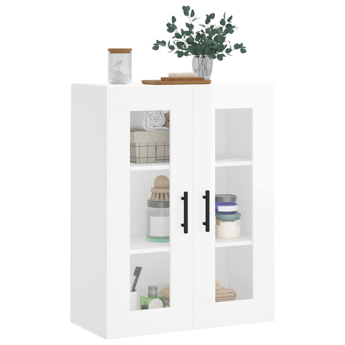 Dulap cu montaj pe perete, alb extralucios, 69,5x34x90 cm WALTI