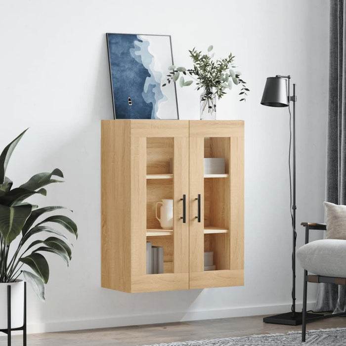 Dulap TV montat pe perete, stejar sonoma, 69,5x34x90 cm - WALTI WALTI
