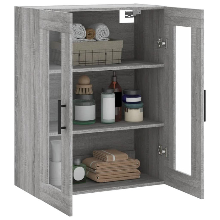 Dulap montat pe perete, gri sonoma, 69,5x34x90 cm - WALTI WALTI