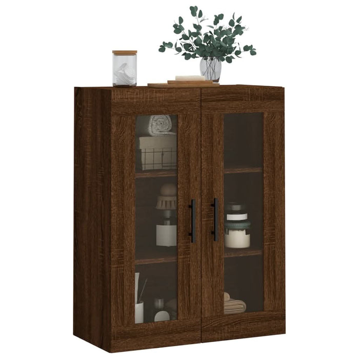 Dulap montat pe perete, stejar maro, 69,5x34x90 cm - WALTI WALTI