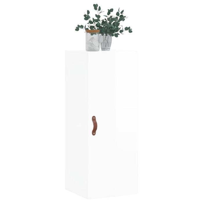 Dulap montat pe perete, alb extralucios, 34,5x34x90 cm WALTI