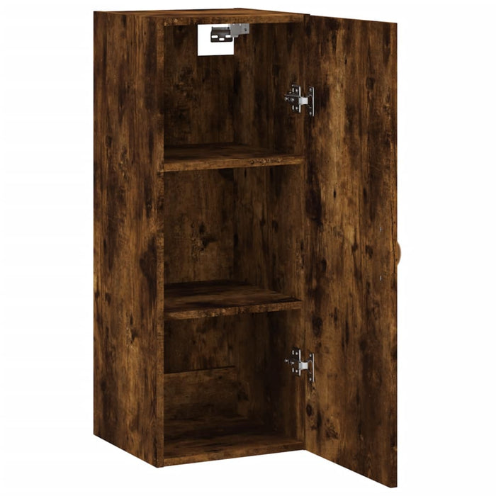 Dulap montat pe perete, stejar fumuriu, 34,5x34x90 cm WALTI
