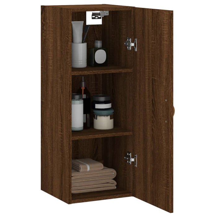 Dulap montat pe perete, stejar maro, 34,5x34x90 cm WALTI