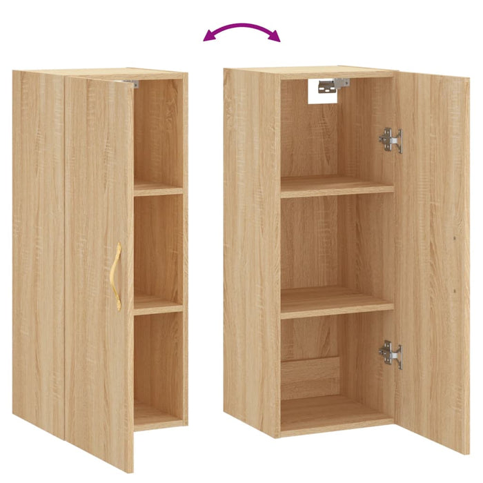 Dulap montat pe perete, stejar sonoma, 34,5x34x90 cm WALTI