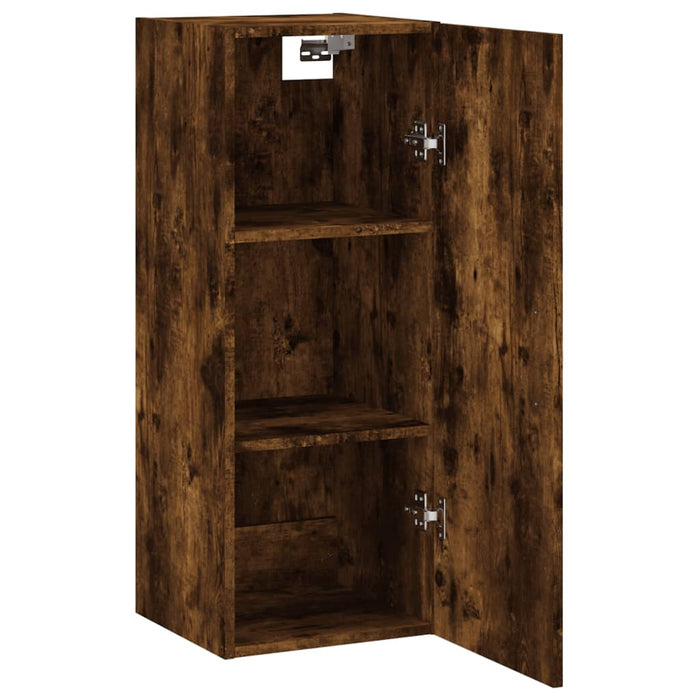 Dulap montat pe perete, stejar fumuriu, 34,5x34x90 cm WALTI