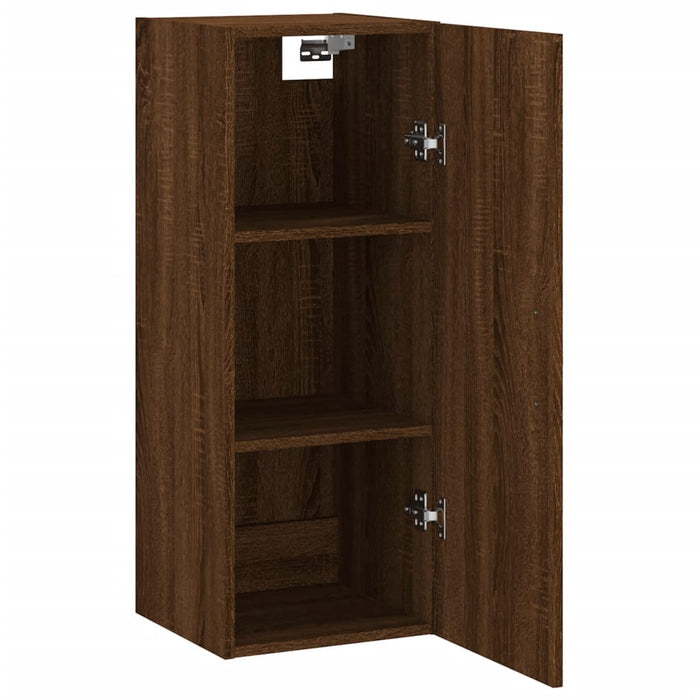Dulap montat pe perete, stejar maro, 34,5x34x90 cm WALTI