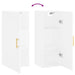 Dulap montat pe perete, alb, 34,5x34x90 cm - WALTI WALTI