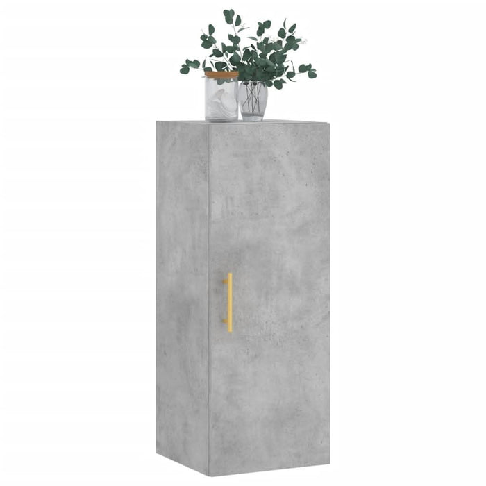 Dulap montat pe perete, gri beton, 34,5x34x90 cm - WALTI WALTI
