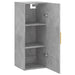 Dulap montat pe perete, gri beton, 34,5x34x90 cm - WALTI WALTI