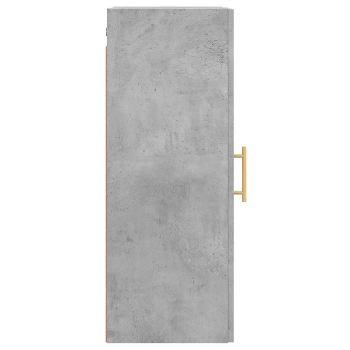 Dulap montat pe perete, gri beton, 34,5x34x90 cm - WALTI WALTI