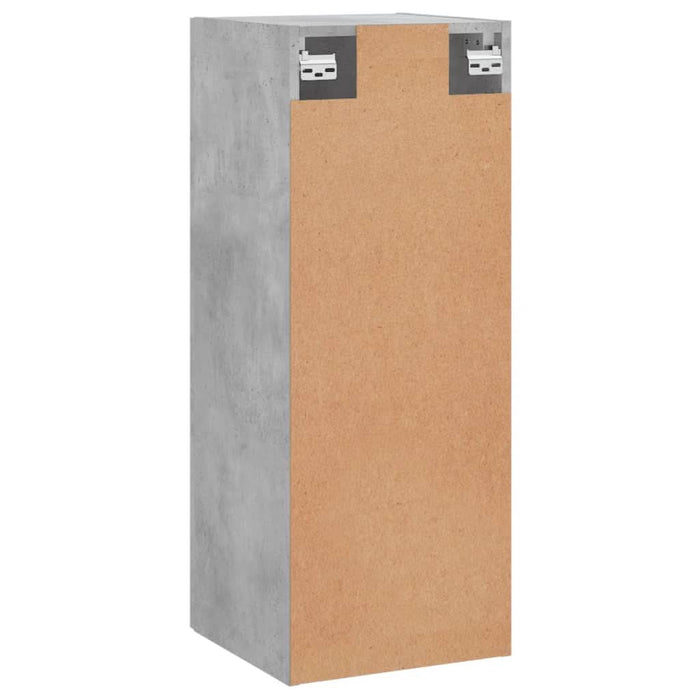 Dulap montat pe perete, gri beton, 34,5x34x90 cm - WALTI WALTI