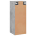 Dulap montat pe perete, gri beton, 34,5x34x90 cm - WALTI WALTI
