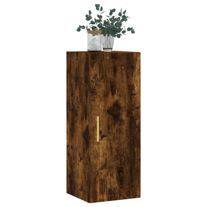 Dulap montat pe perete, stejar fumuriu, 34,5x34x90 cm - WALTI WALTI