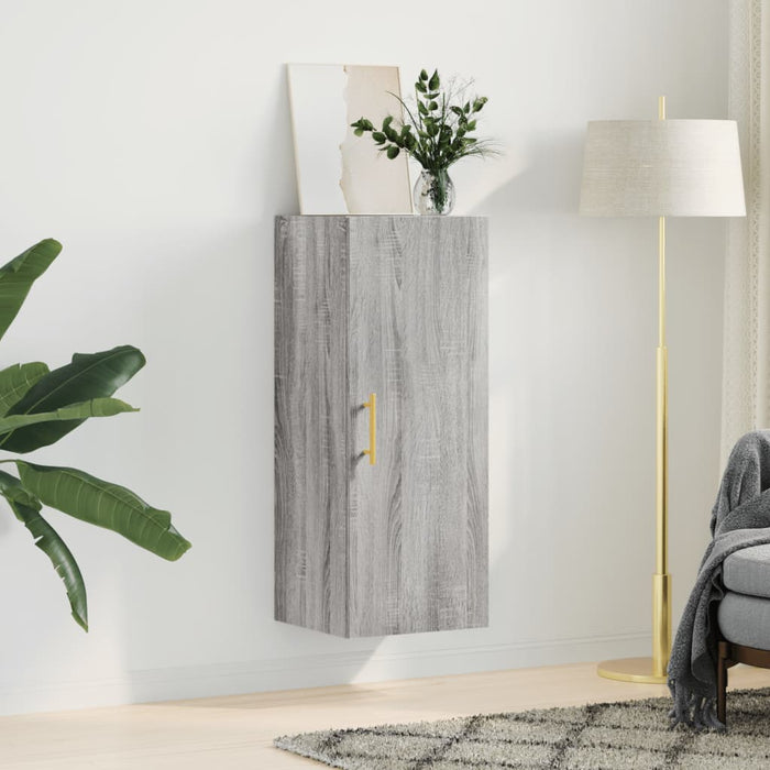 Dulap montat pe perete, gri sonoma, 34,5x34x90 cm - WALTI WALTI