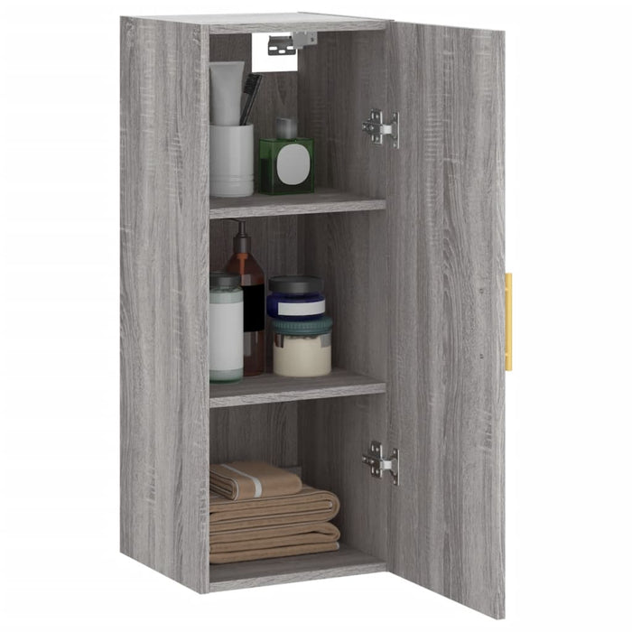 Dulap montat pe perete, gri sonoma, 34,5x34x90 cm - WALTI WALTI