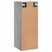 Dulap montat pe perete, gri sonoma, 34,5x34x90 cm - WALTI WALTI