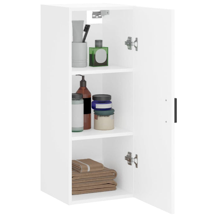 Dulap montat pe perete, alb, 34,5x34x90 cm - WALTI WALTI