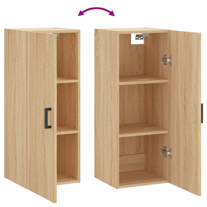 Dulap montat pe perete, stejar sonoma, 34,5x34x90 cm - WALTI WALTI