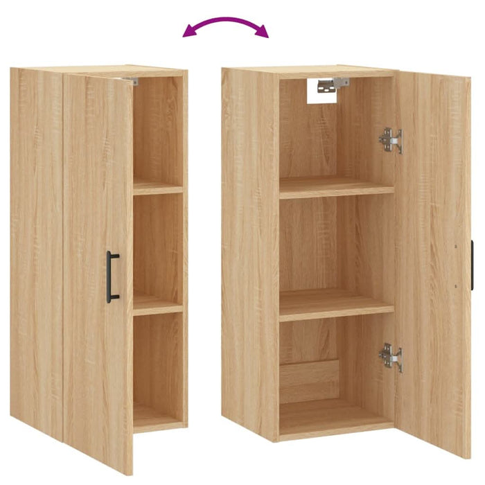Dulap montat pe perete, stejar sonoma, 34,5x34x90 cm - WALTI WALTI