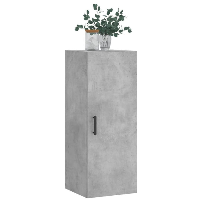 Dulap montat pe perete, gri beton, 34,5x34x90 cm - WALTI WALTI