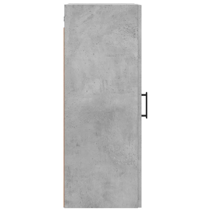 Dulap montat pe perete, gri beton, 34,5x34x90 cm - WALTI WALTI