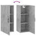 Dulap montat pe perete, gri beton, 34,5x34x90 cm - WALTI WALTI