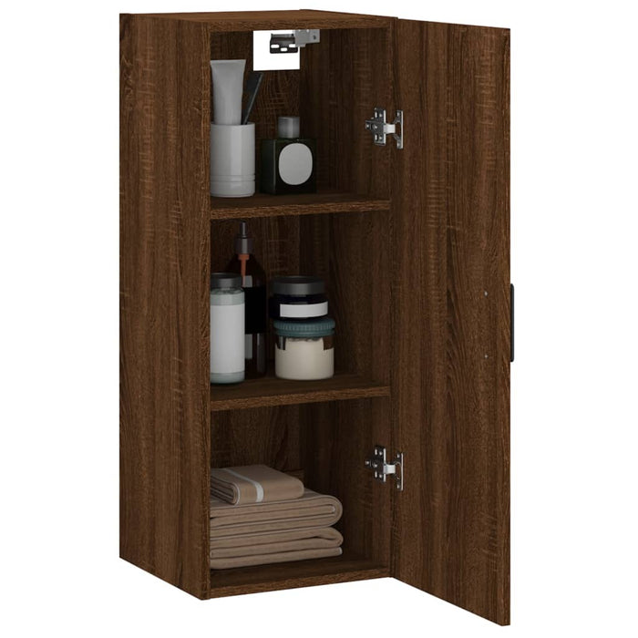 Dulap montat pe perete, stejar maro, 34,5x34x90 cm WALTI