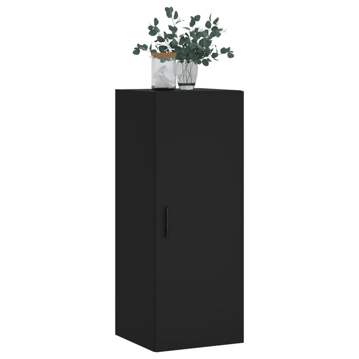 Dulap montat pe perete, negru, 34,5x34x90 cm WALTI