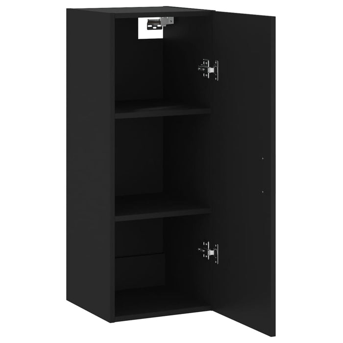 Dulap montat pe perete, negru, 34,5x34x90 cm WALTI