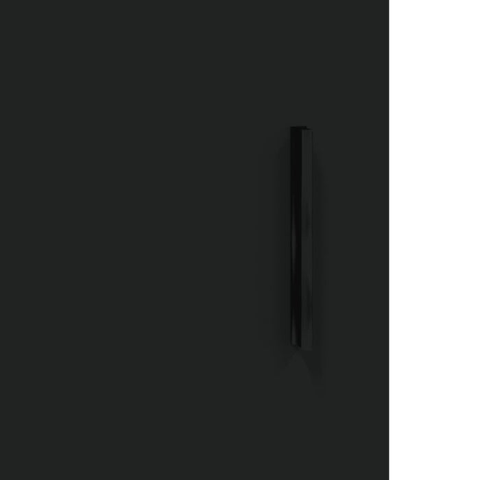 Dulap montat pe perete, negru, 34,5x34x90 cm WALTI