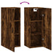 Dulap montat pe perete, stejar fumuriu, 34,5x34x90 cm - WALTI WALTI