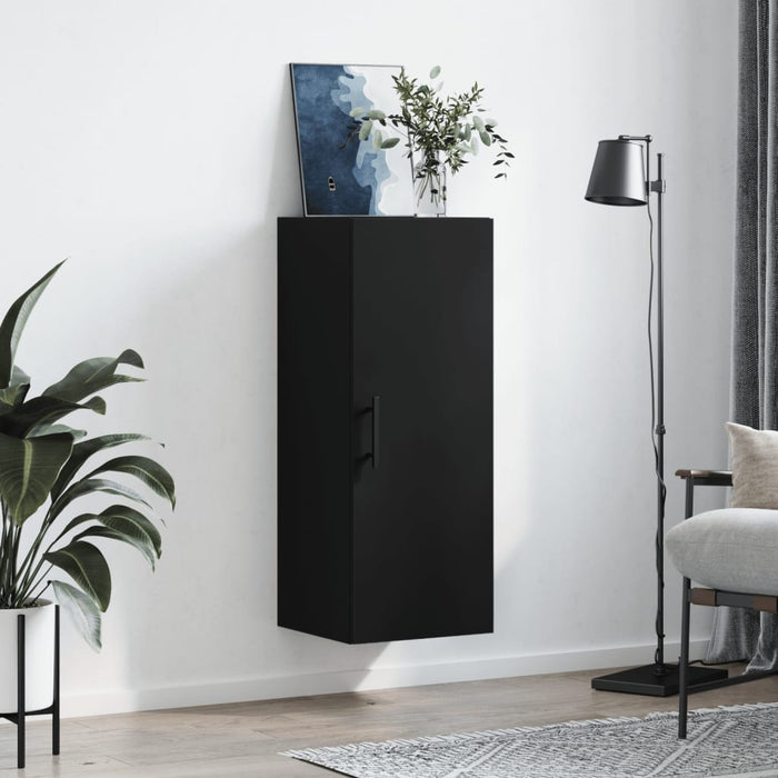 Dulap montat pe perete, negru, 34,5x34x90 cm WALTI