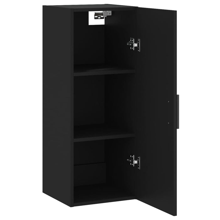 Dulap montat pe perete, negru, 34,5x34x90 cm WALTI