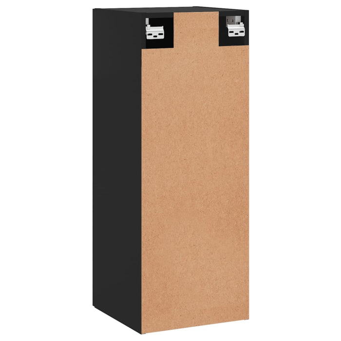 Dulap montat pe perete, negru, 34,5x34x90 cm WALTI