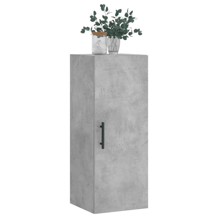 Dulap montat pe perete, gri beton, 34,5x34x90 cm - WALTI WALTI