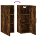 Dulap montat pe perete, stejar fumuriu, 34,5x34x90 cm - WALTI WALTI