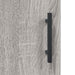 Dulap montat pe perete, gri sonoma, 34,5x34x90 cm - WALTI WALTI