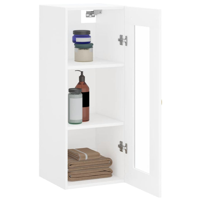 Dulap montat pe perete, alb, 34,5x34x90 cm WALTI
